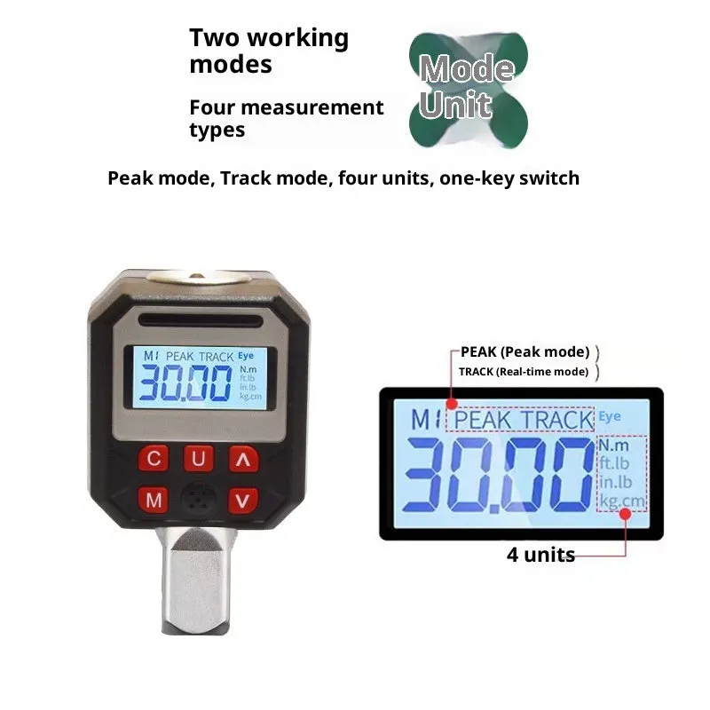 Digital torque meter 17-340 Nm high precision torque tester 6-piece set with digital display