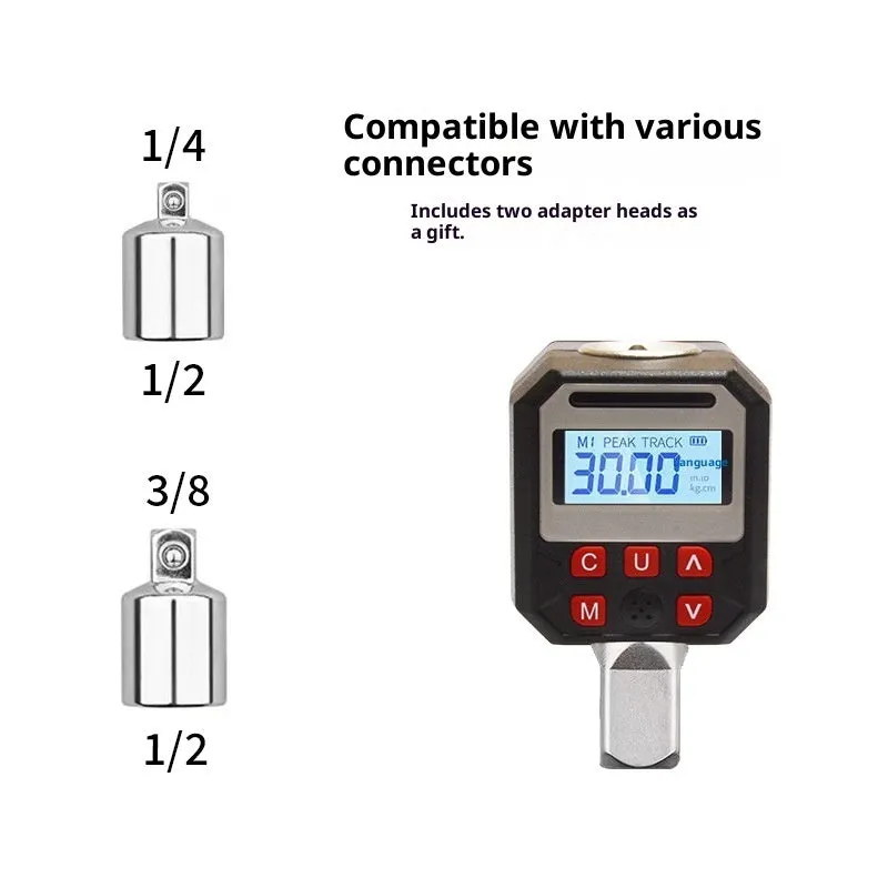 Digital torque meter 17-340 Nm high precision torque tester 6-piece set with digital display