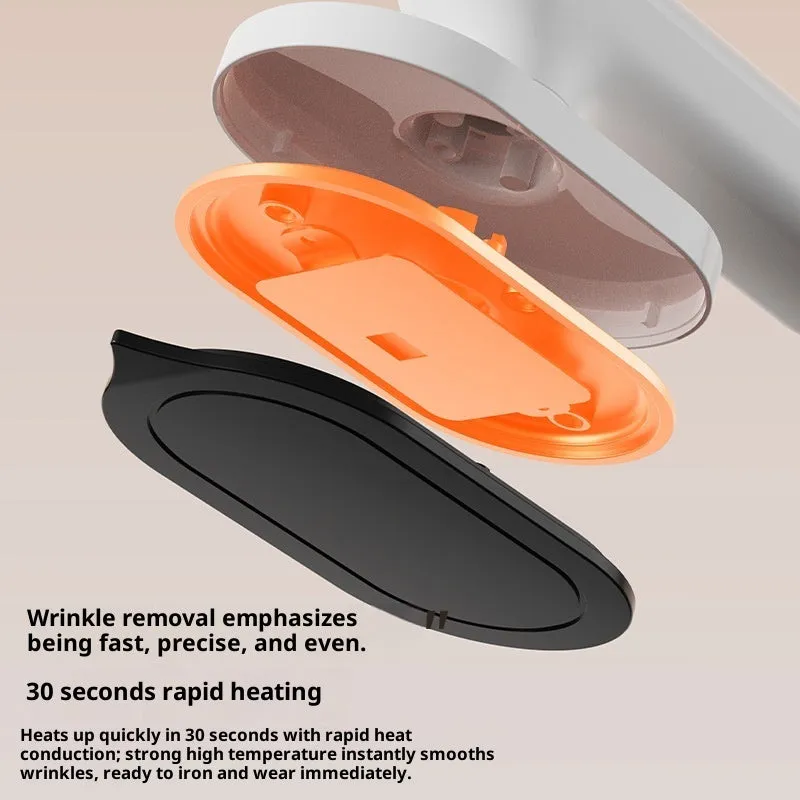 White plastic shell wireless mini portable pressing machine with 3-step thermostat and USB power