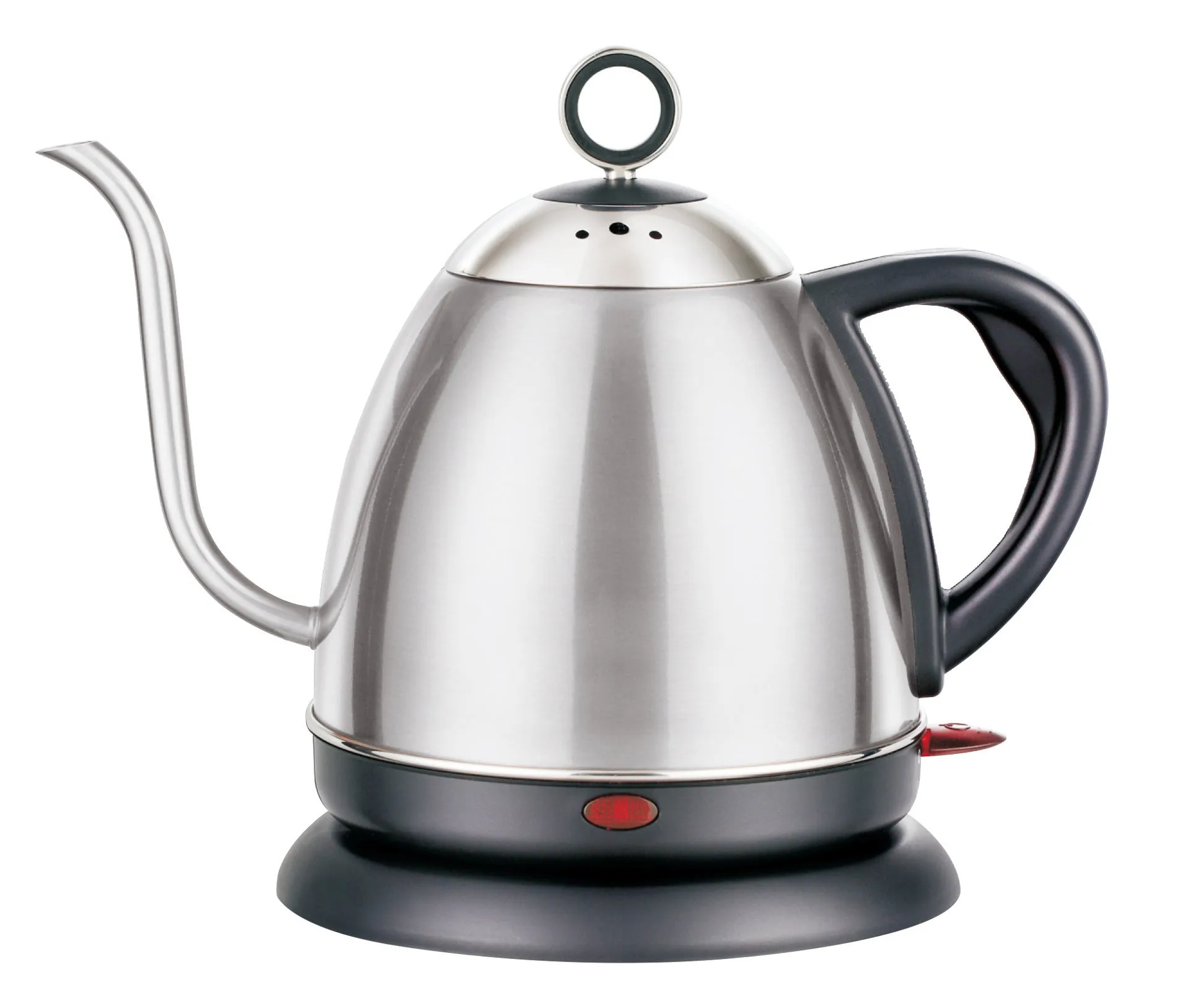 Stainless steel electric kettle with touch controls in gold colour option