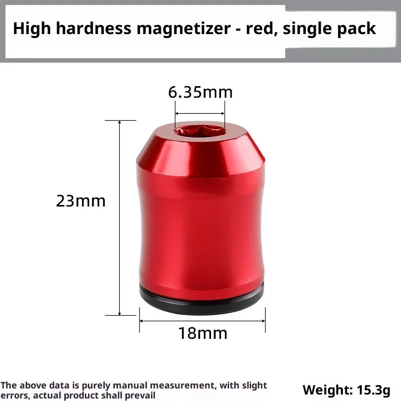 Alloy magnetic bit holder tool for hexagonal screwdriver bits with electric drill chuck
