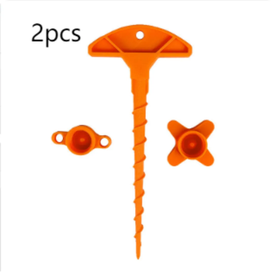 3D-printed PLA sealant nozzle cap set with two corner pieces, four corner pieces, and an unclogger