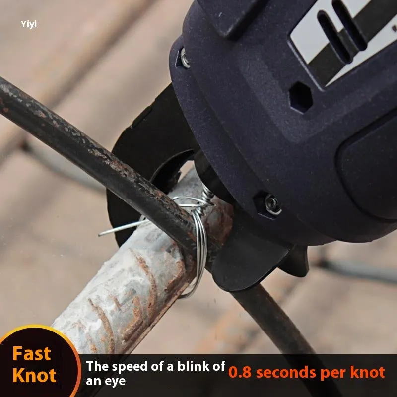 Electric steel bar tying machine for construction site rebar binding with battery and charger
