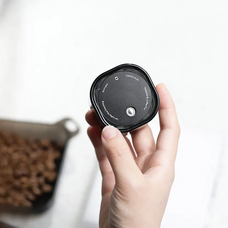 Electric coffee bean sprayer in simple style for anti-fly powder, available in black or silver