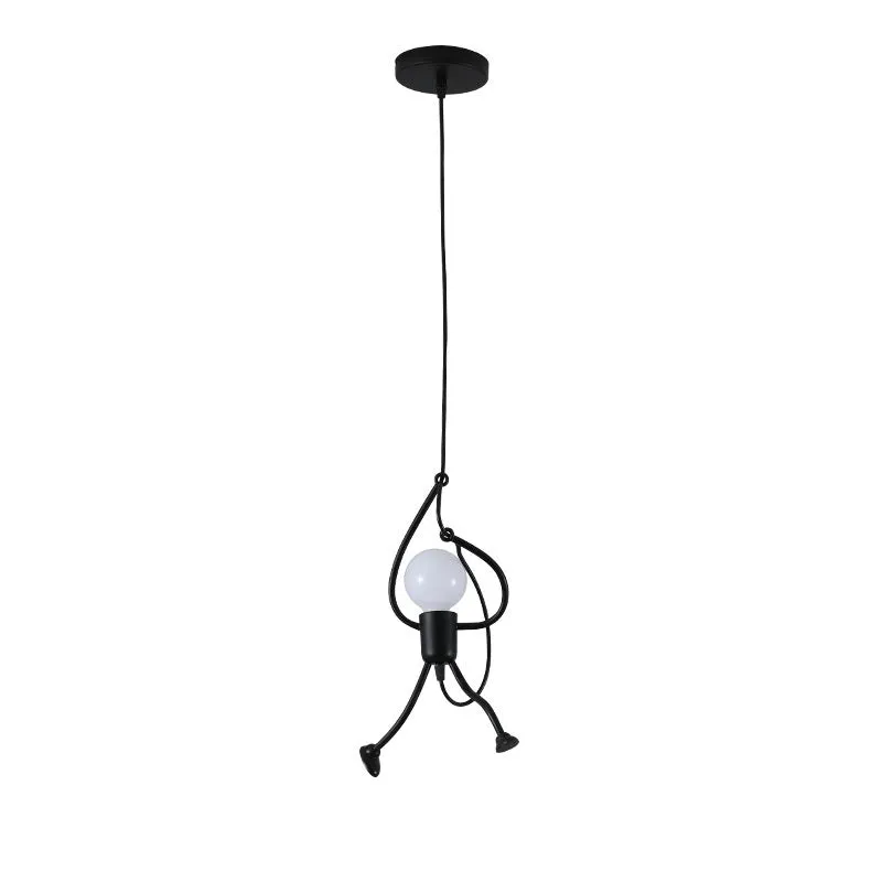 Small iron chandelier with modern simplicity design for restaurant cafe and clothing store decoration