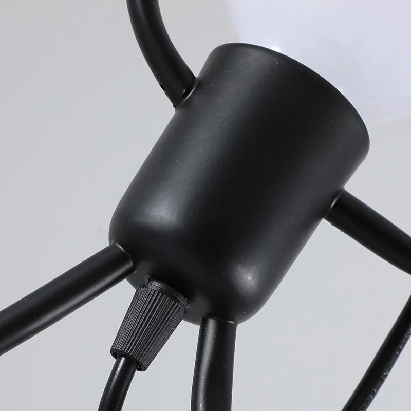 Small iron chandelier with modern simplicity design for restaurant cafe and clothing store decoration