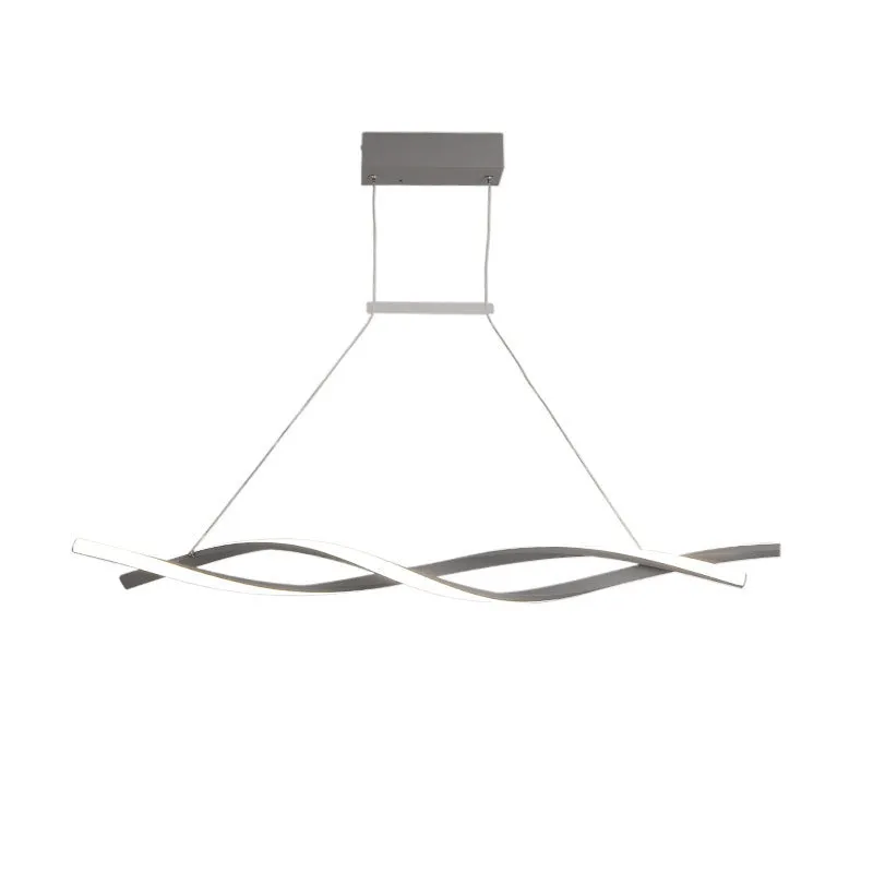 Nordic modern minimalist LED pendant light in gold finish with 32W, for living or dining room
