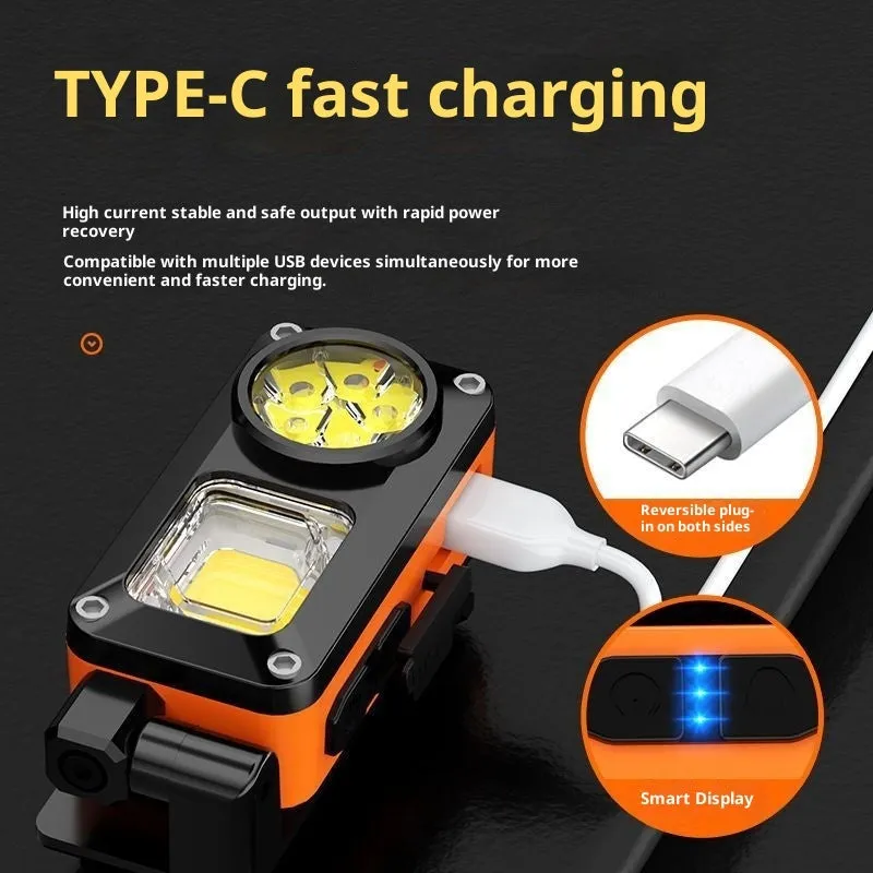 Waterproof rechargeable sensor headlamp for night fishing outdoor use