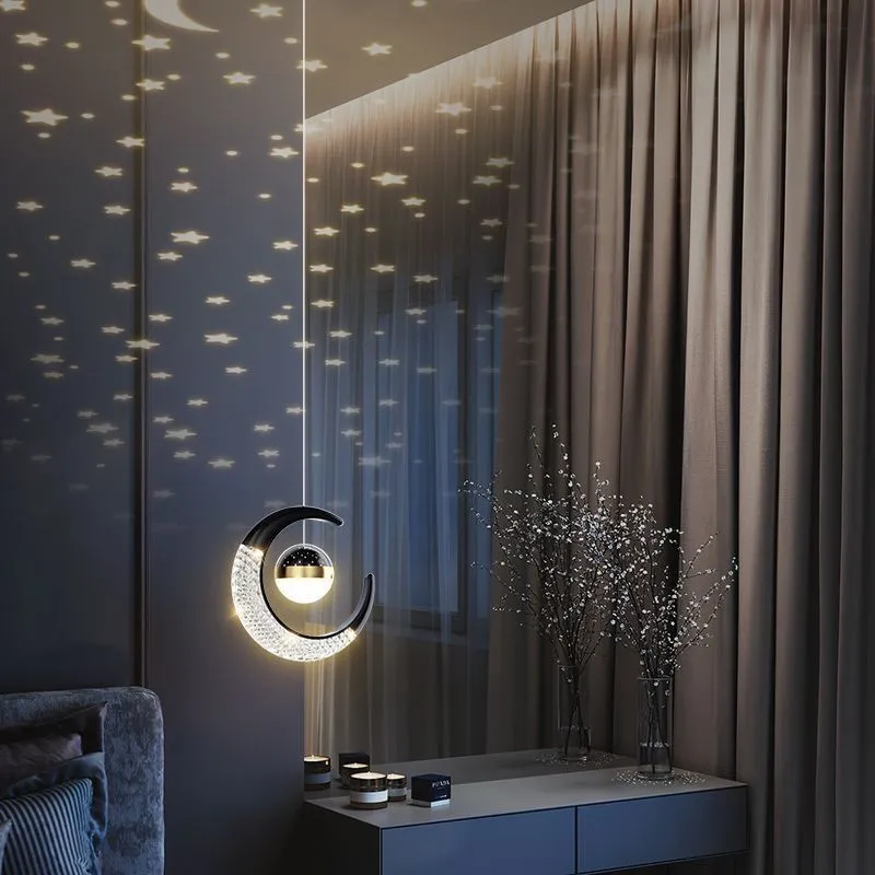 Adjustable pendant light in gold finish with simple modern design for living room or dining room