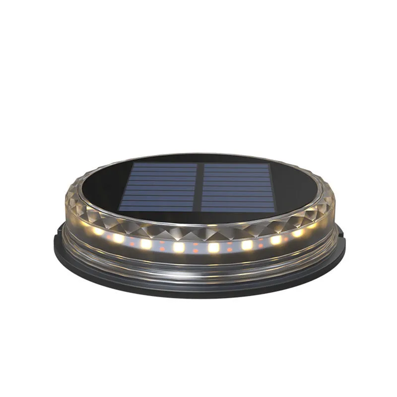 Solar buried light for outdoor lawn and courtyard with 121x121x26mm compact size and AUTO night function
