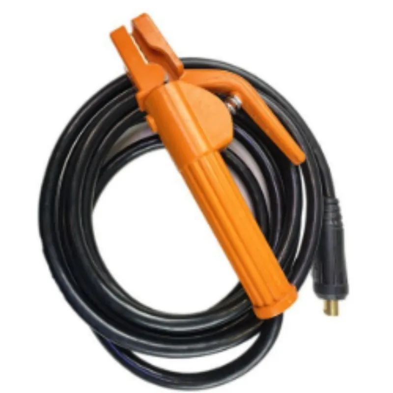 Black 25-metre household welding machine cable with copper and plastic construction