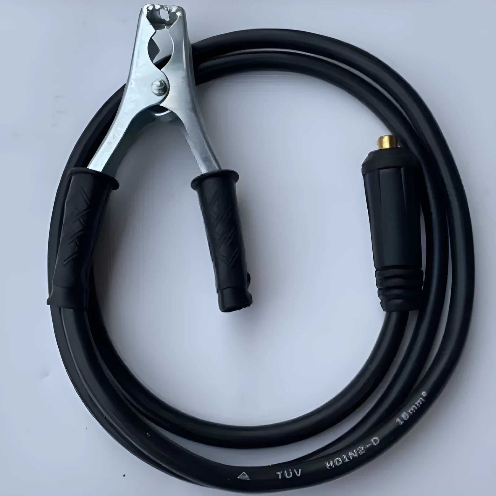 Black 25-metre household welding machine cable with copper and plastic construction
