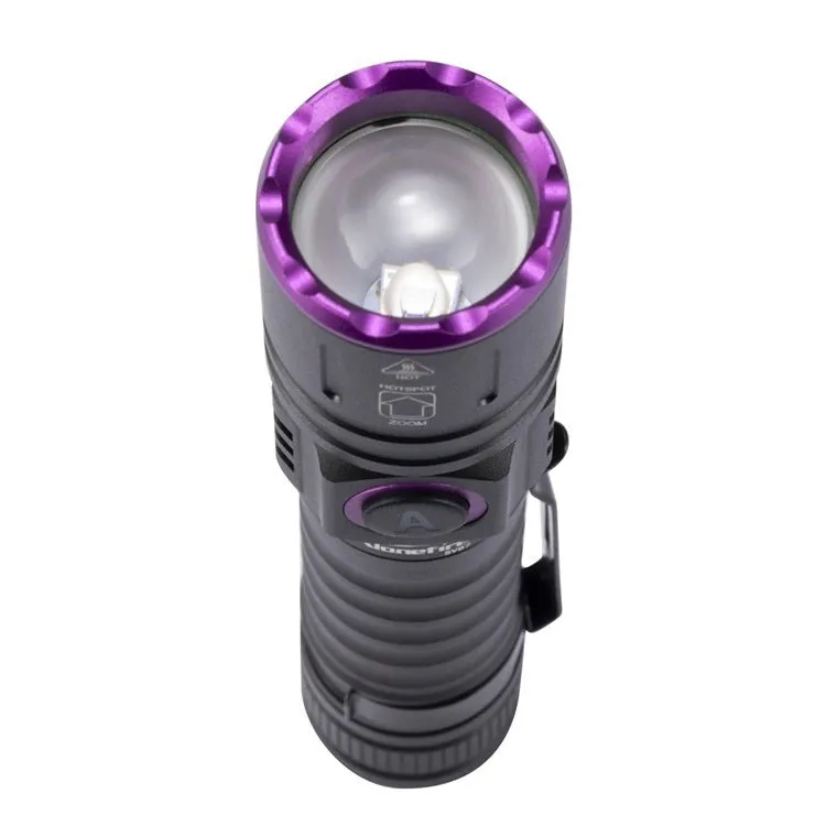 UV ultraviolet banknote verification flashlight with 5W aluminium alloy body 365NM or 395NM