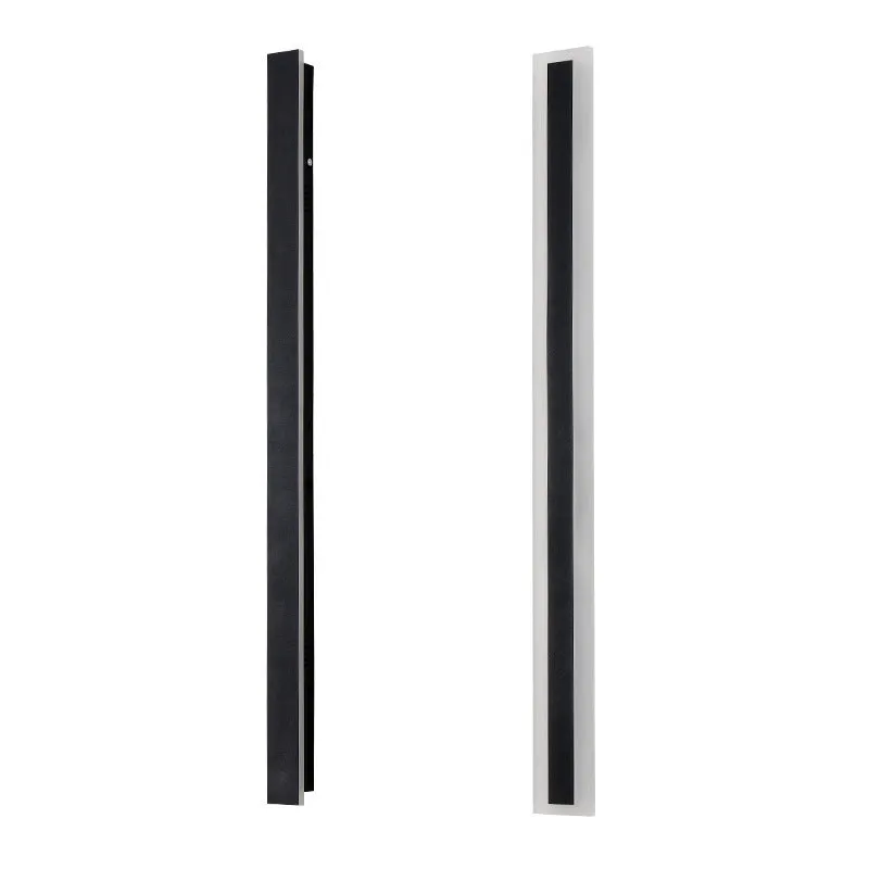 Outdoor LED strip wall lamp with wrought iron housing, 150cm length, IP65 waterproof rating