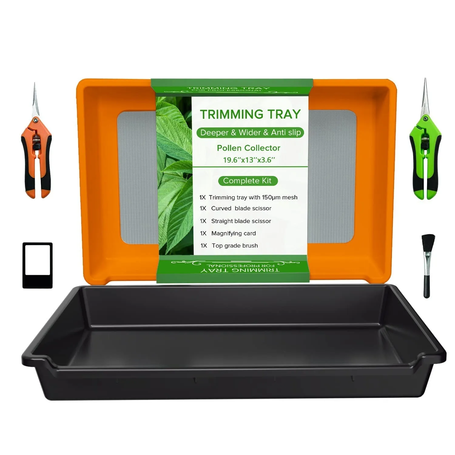 Garden Special shallow cut flower plate pollen tray in plastic and stainless steel for farm use