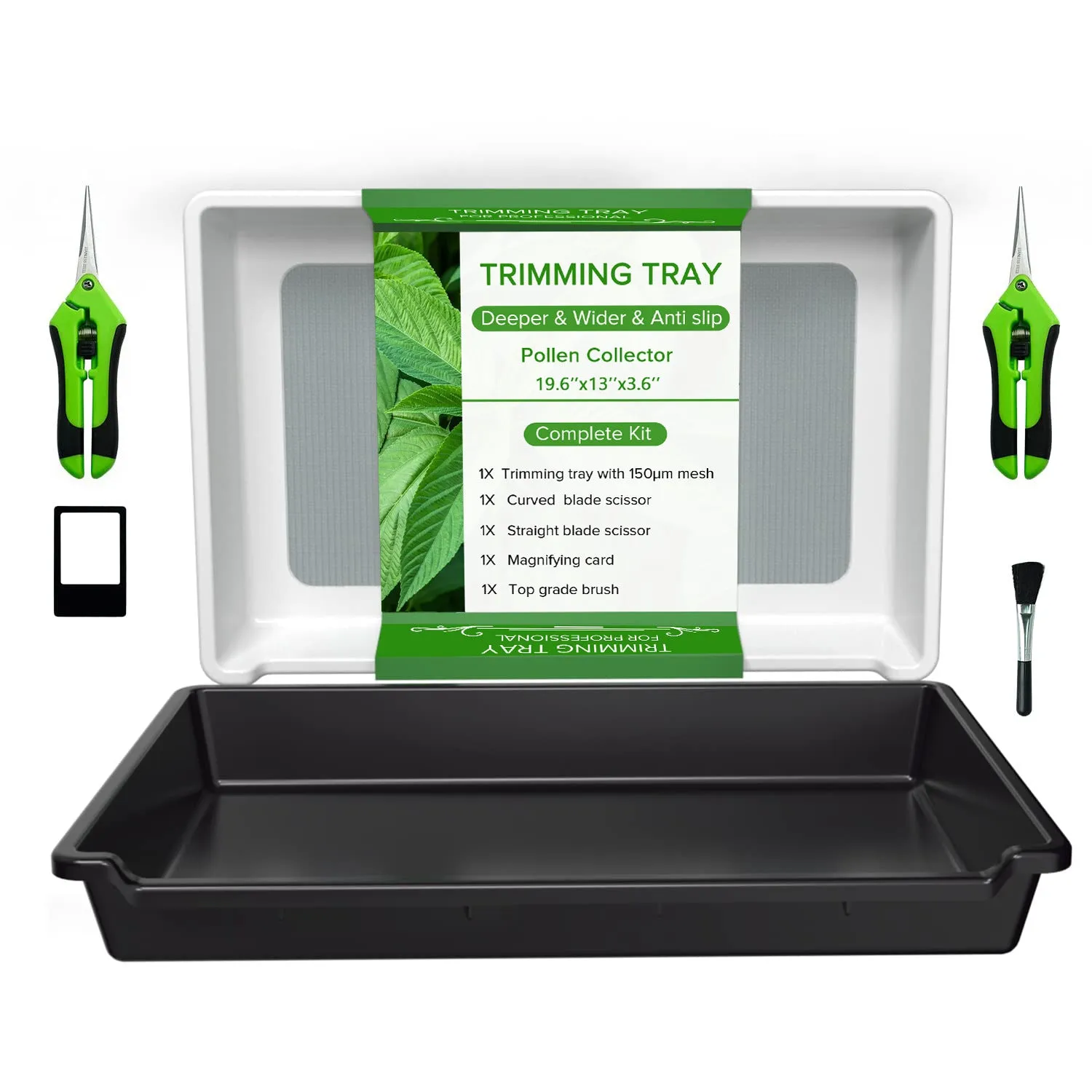 Garden Special shallow cut flower plate pollen tray in plastic and stainless steel for farm use