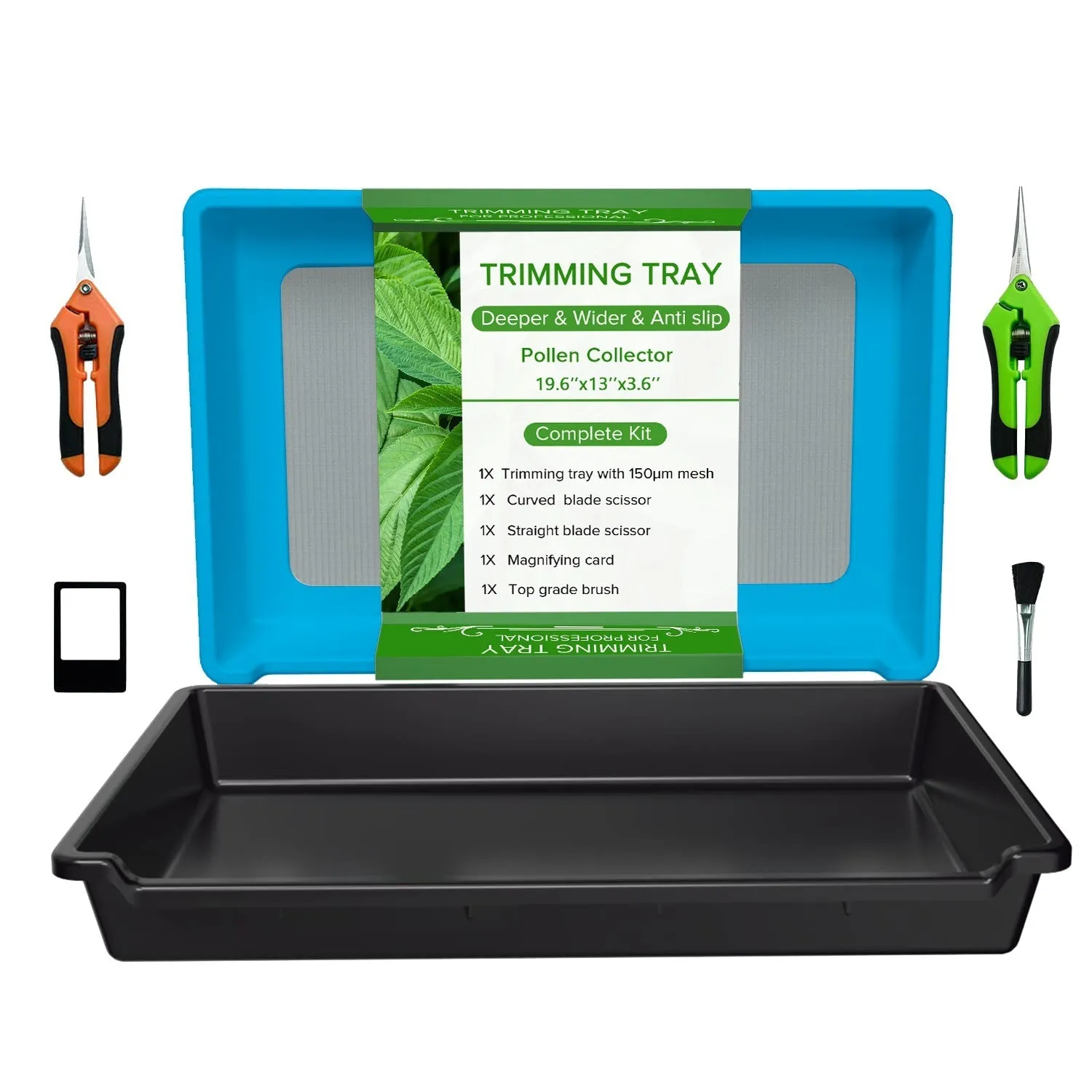 Garden Special shallow cut flower plate pollen tray in plastic and stainless steel for farm use