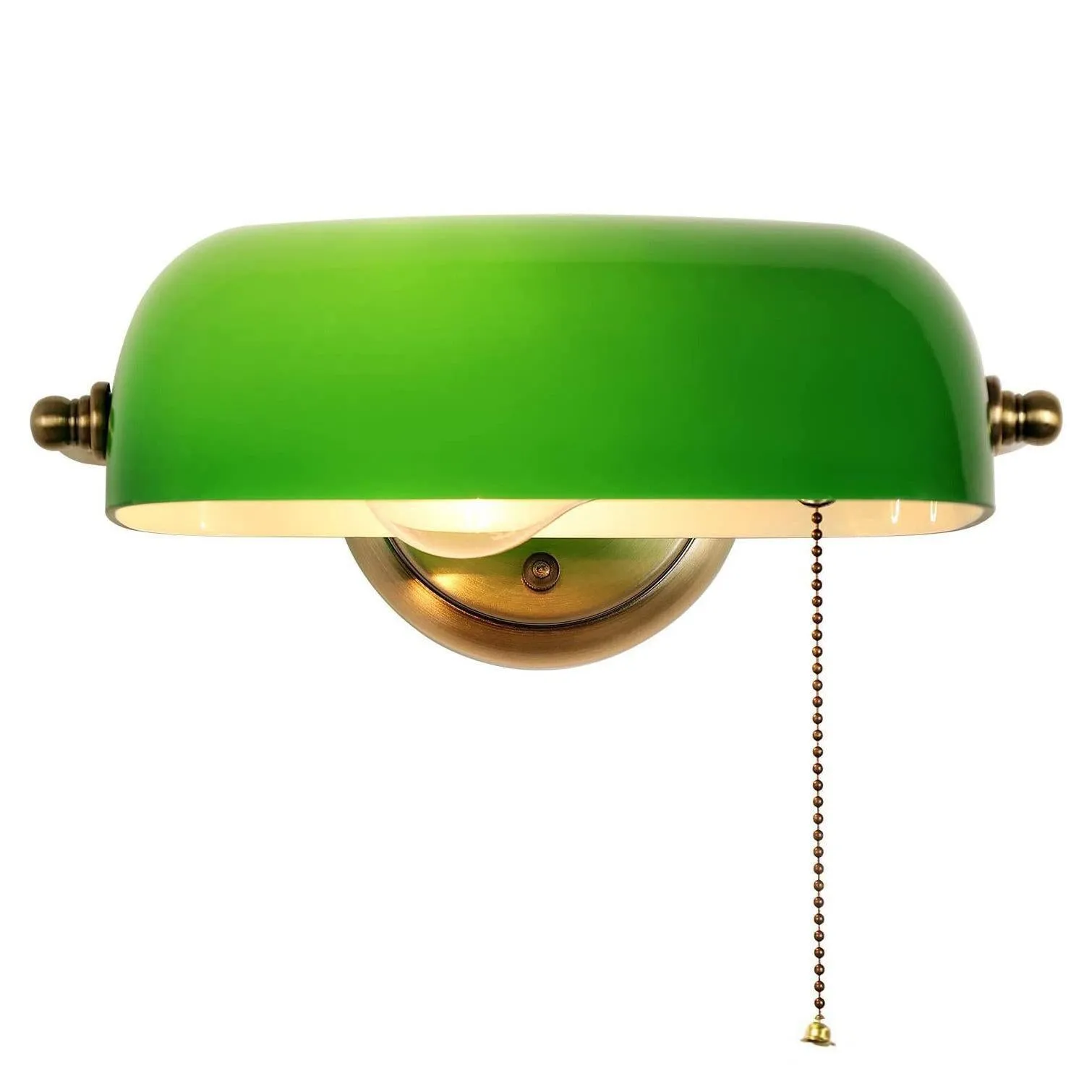 Creative Home American retro decorative wall light in antique blue finish with glass shade