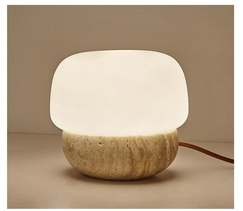 Retro creative bedside lamp with button switch measuring 18cm