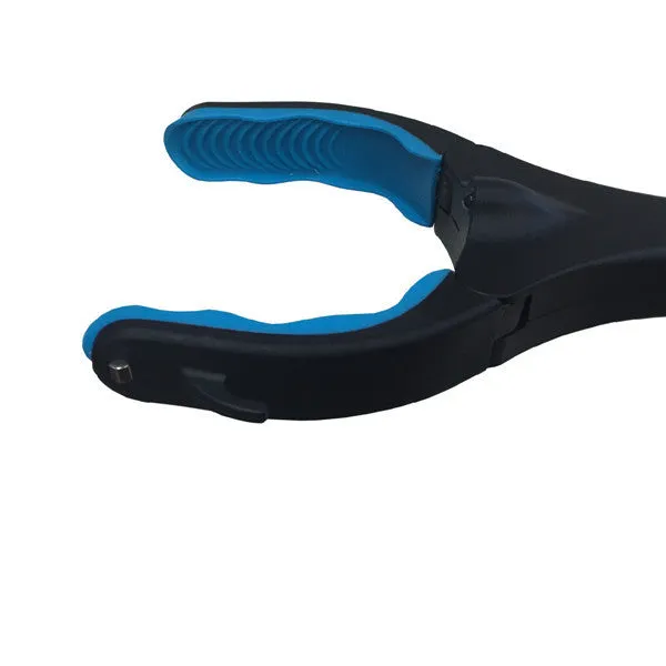 Blue foldable portable car sign holder with aluminium tube and rubber magnetic suction cup base