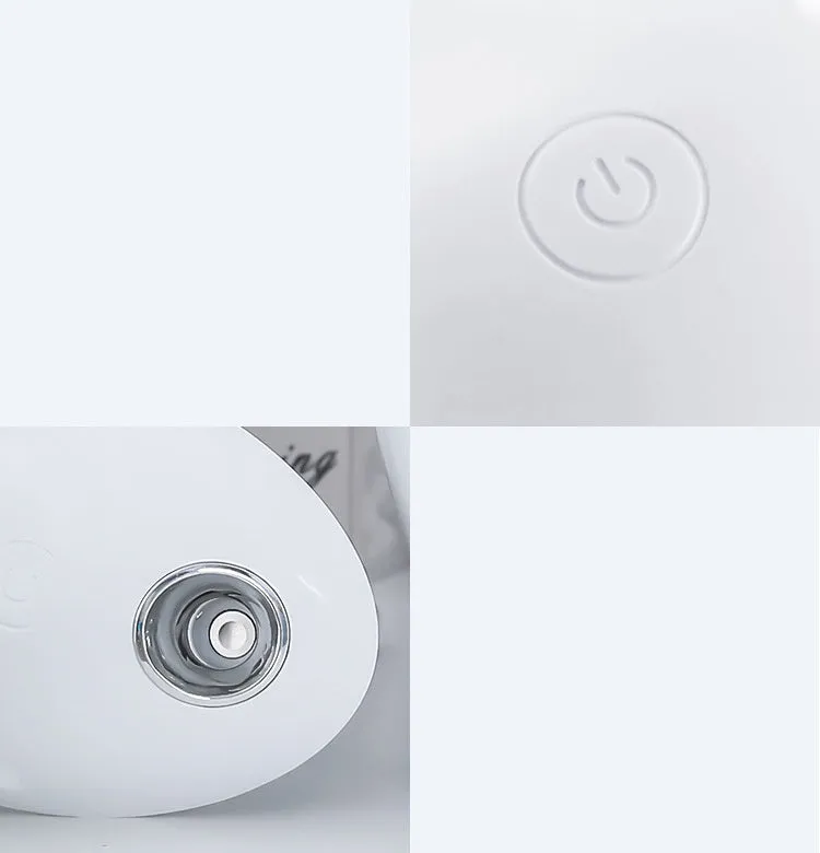 White USB aromatherapy spray humidifier with round design and 800ml water tank