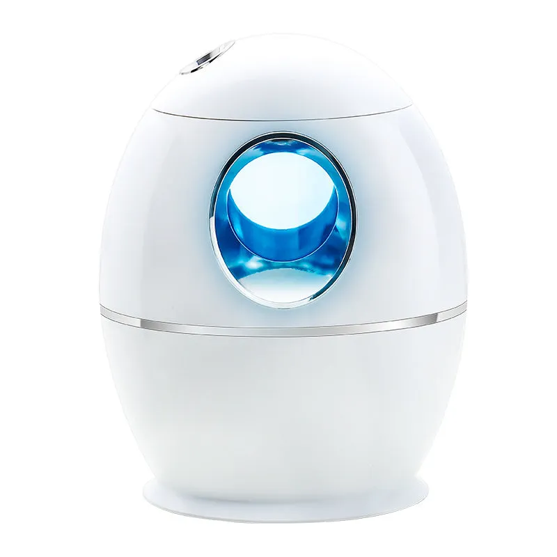White USB aromatherapy spray humidifier with round design and 800ml water tank