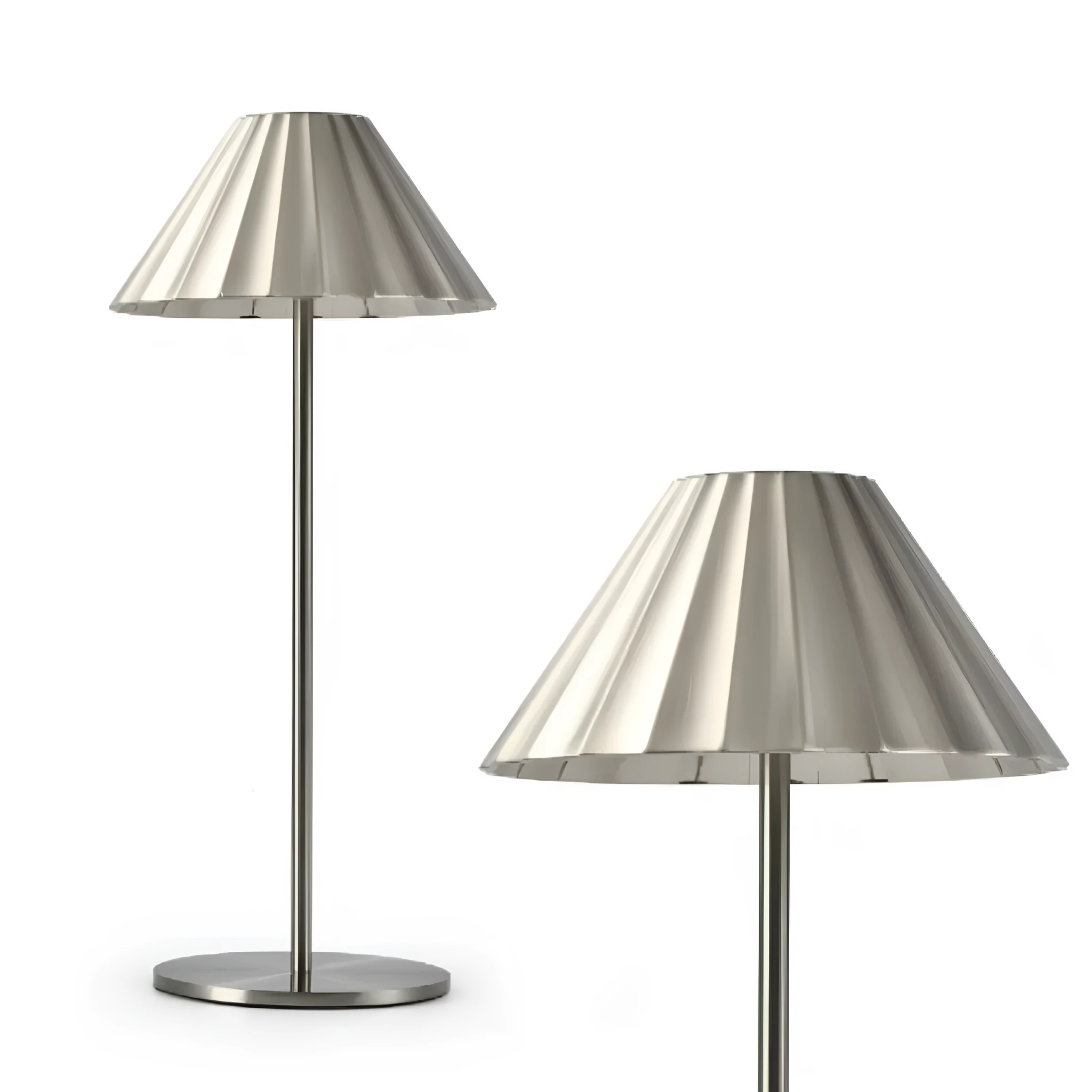 Alloy desk lamp with touch dimming switch showing black, brown, sand, and white colour options