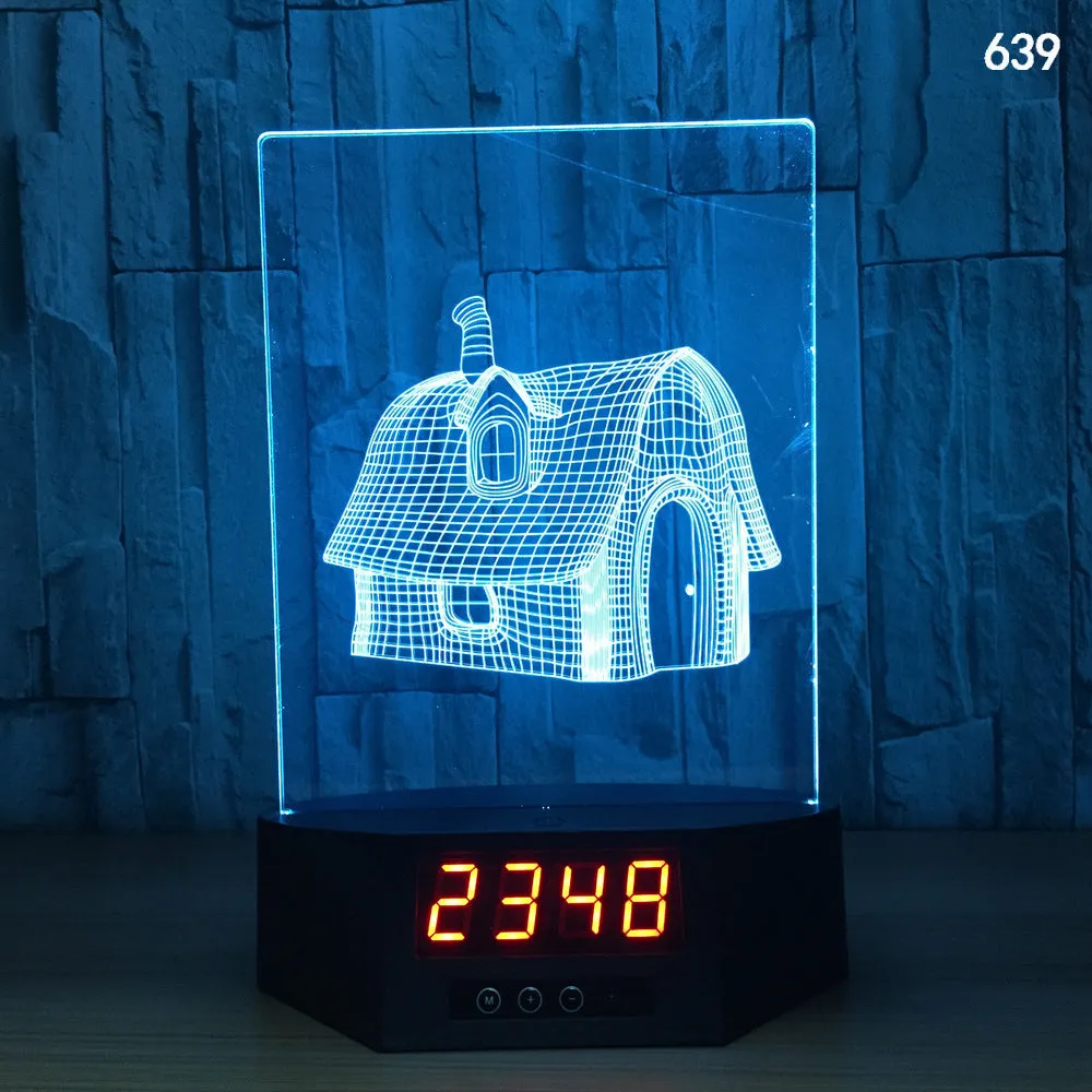 Dolphin-shaped 3D night light table lamp with wireless charging pad and remote control on wooden surface