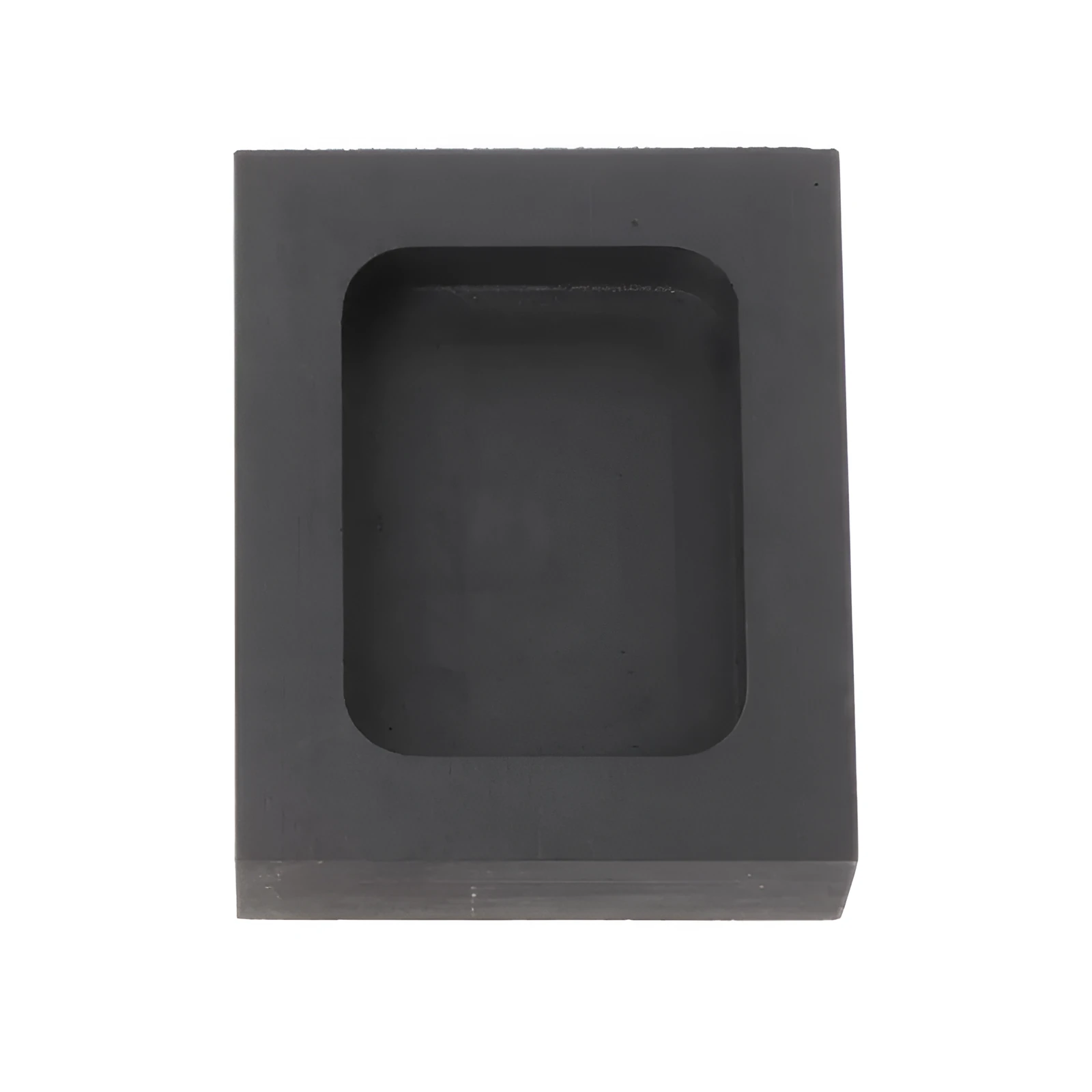 Square high-purity graphite crucible for melting precious metals like gold and silver