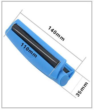Manual plastic cigarette maker for shredded tobacco in six colour options