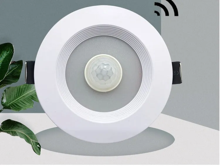 Infrared body sensing LED down light with aluminium housing for kitchen, study or toilet installation