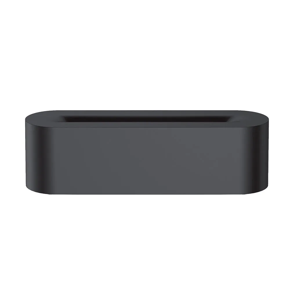 Square black or white USB aroma diffuser with colourful flame effect light and water tank
