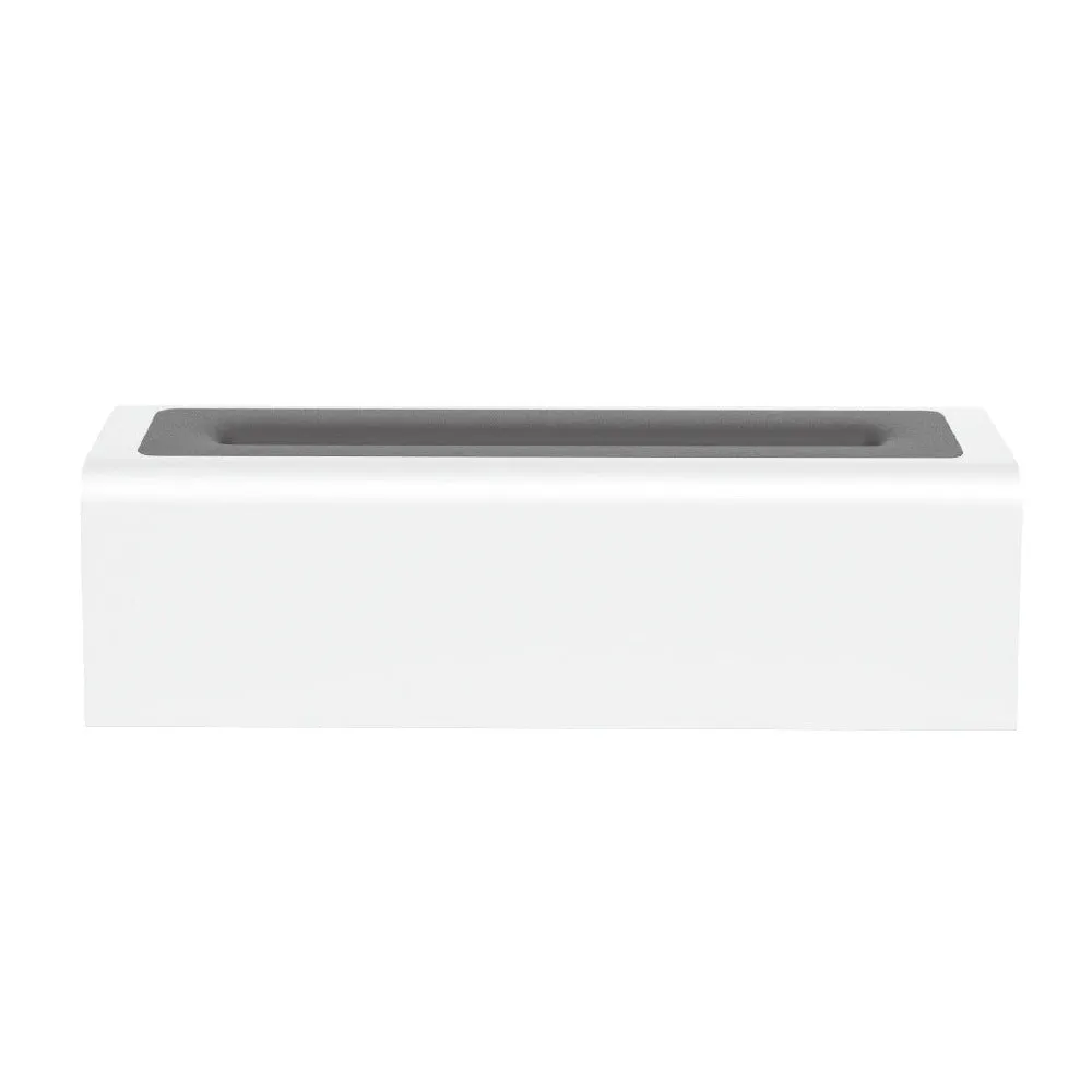 Square black or white USB aroma diffuser with colourful flame effect light and water tank