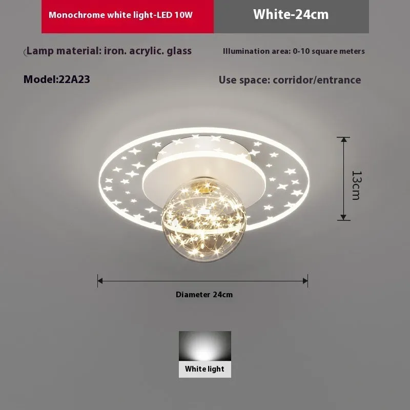 Modern slim LED ceiling lamp for corridors in gold, black, or white finish with dimmable light.