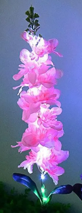 Solar-powered floral garden lantern with flower shape design, 850mm size, for outdoor courtyard and villa lighting