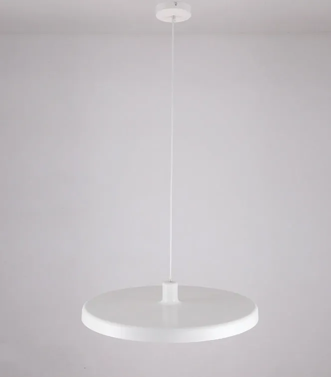 Aluminium alloy coffee shop chandelier in black or white with three diameter size options