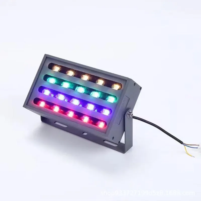 Waterproof aluminium LED rainbow tree lamp spotlight with colour projection for outdoor lighting