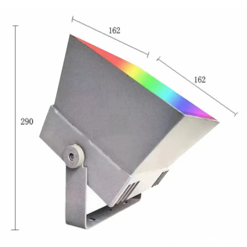 Waterproof aluminium LED rainbow tree lamp spotlight with colour projection for outdoor lighting