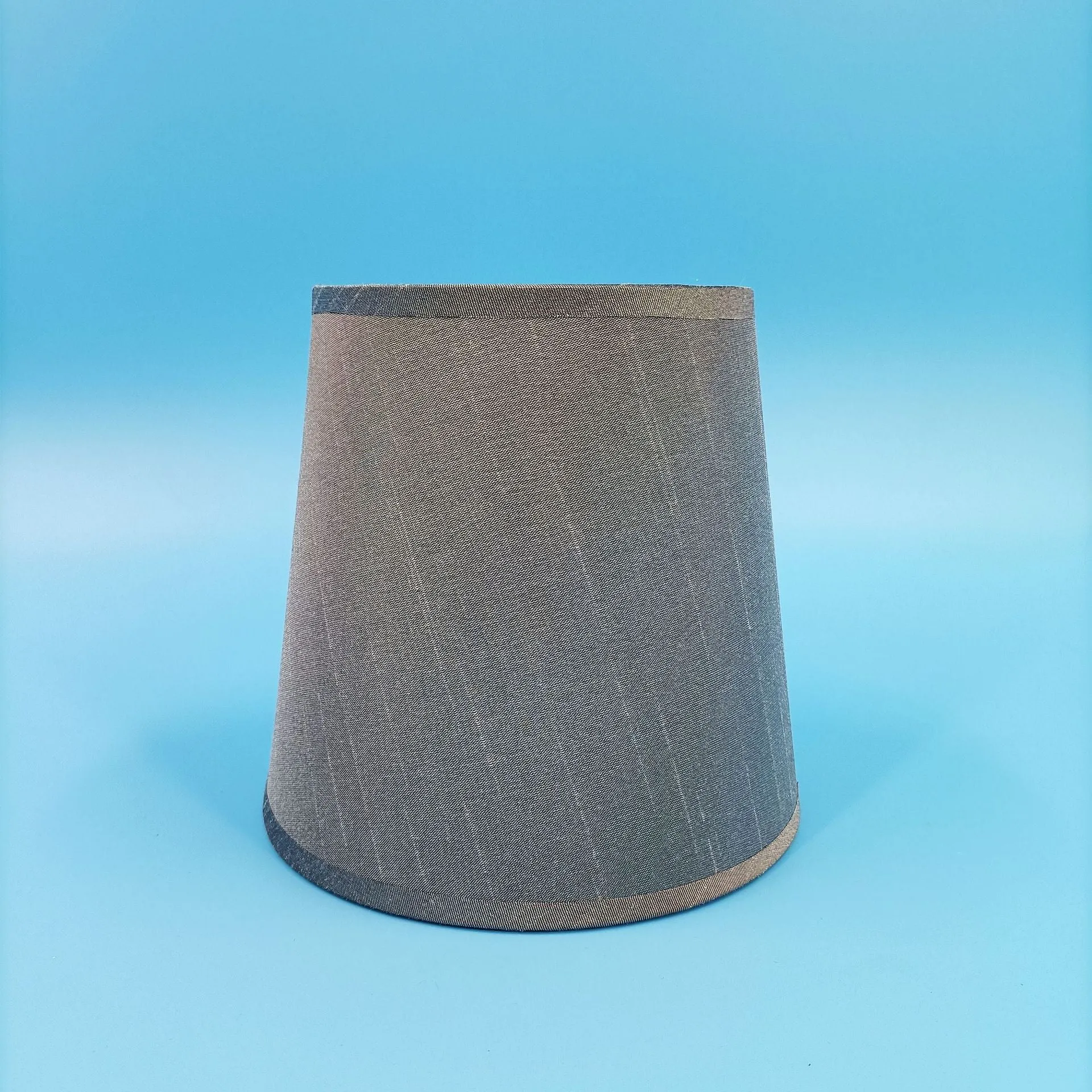 Modern minimalist fabric lampshade with horizontal paste design in multiple colour options