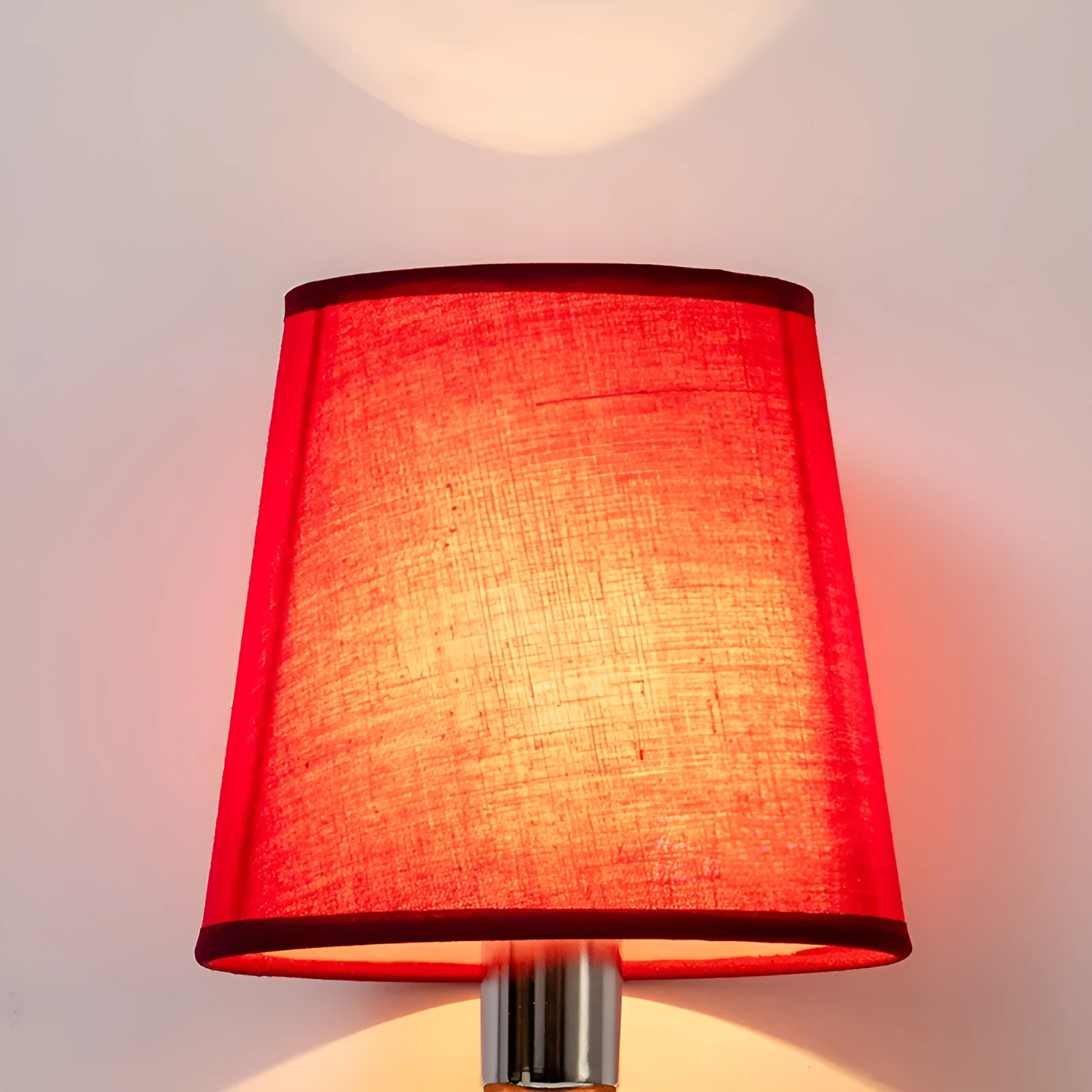 Modern minimalist fabric lampshade with horizontal paste design in multiple colour options