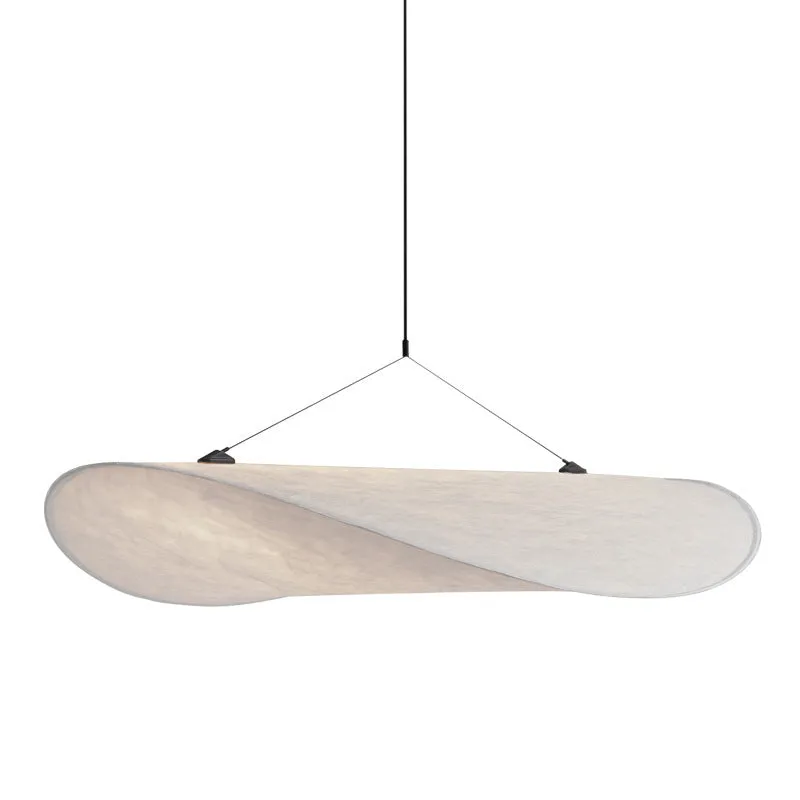 Art silk fabric chandelier ceiling light with multiple diameter size options for bedroom or living room