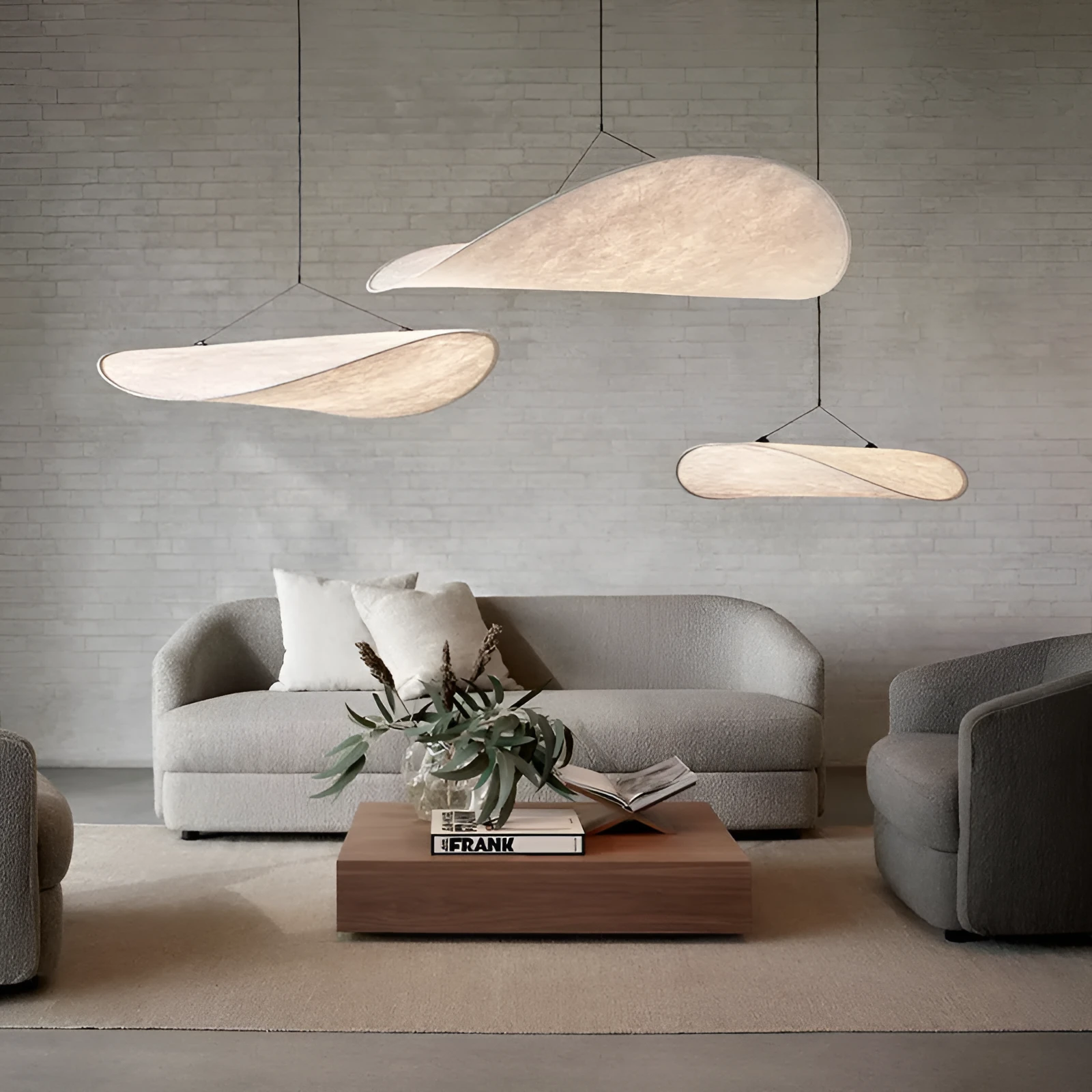 Art silk fabric chandelier ceiling light with multiple diameter size options for bedroom or living room