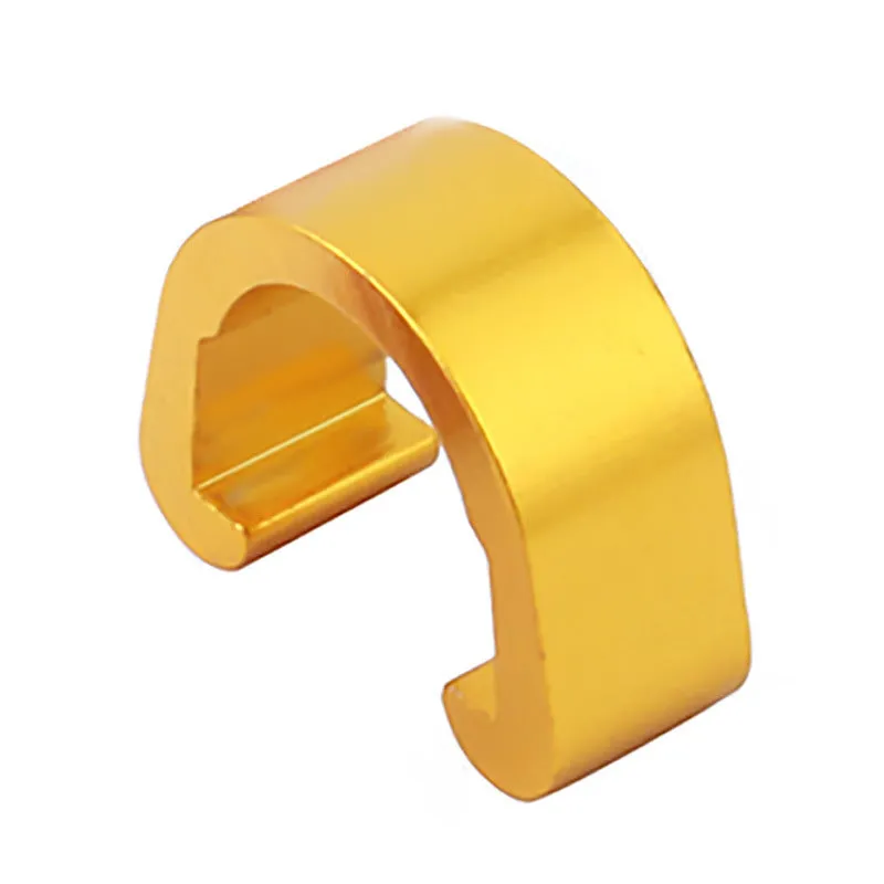 Aluminium alloy C-shaped buckle in assorted colours, dimensions 10.2mm by 13mm.