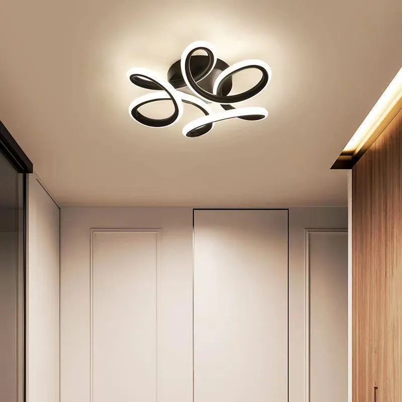 LED corridor ceiling light with silicone shade, rectangular bay window shape, white frame