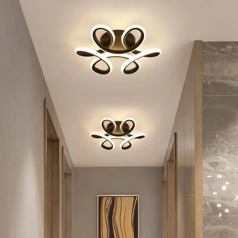 LED corridor ceiling light with silicone shade, rectangular bay window shape, white frame