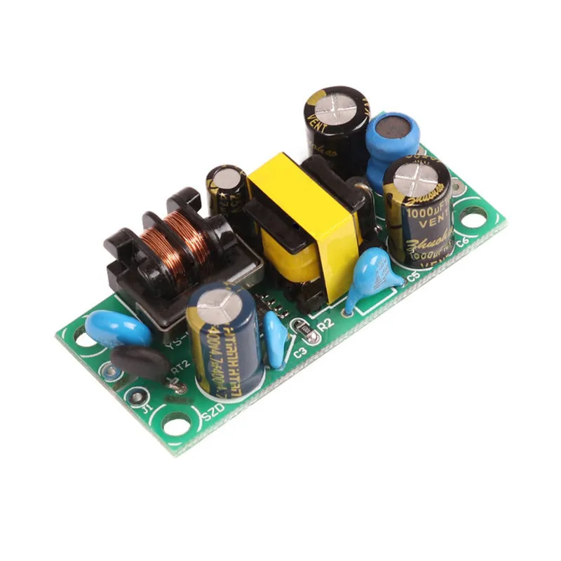 YS-U5S metal-cased switching power supply module for AC to DC conversion with 5V output.