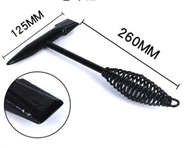 Electric welding slag removal hammer with spring handle and high carbon steel head