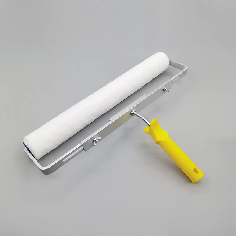 18-inch paint roller with three brush head types: long hair 18mm, medium hair 9mm, and short hair 6mm for wall painting