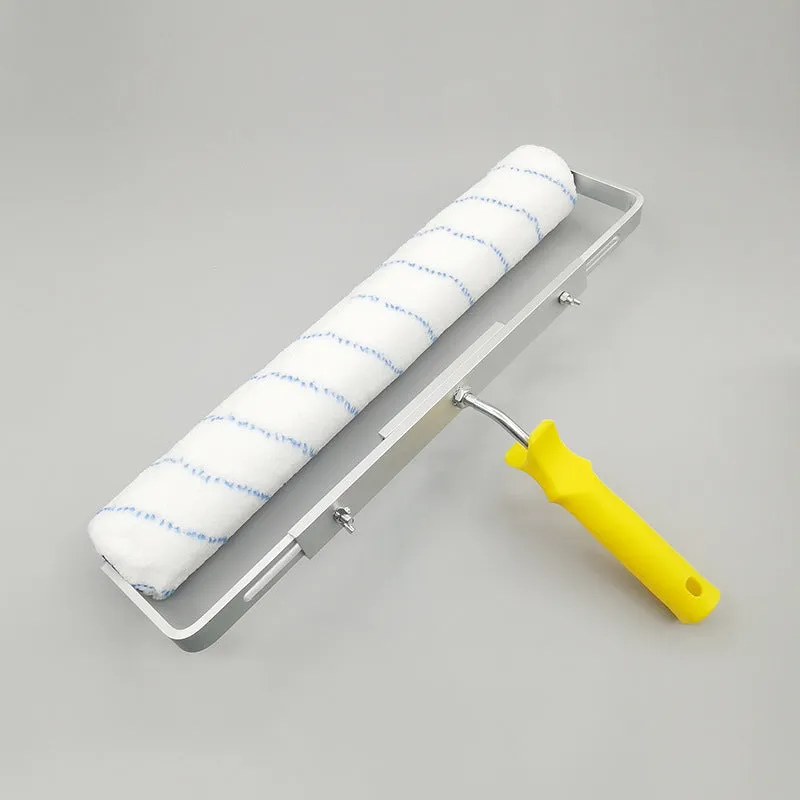 18-inch paint roller with three brush head types: long hair 18mm, medium hair 9mm, and short hair 6mm for wall painting