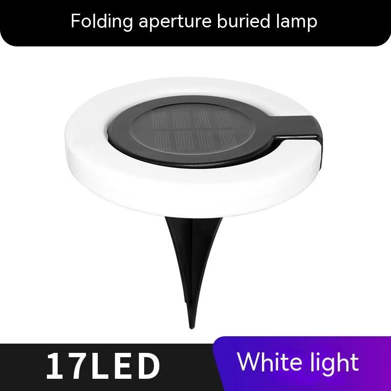 Solar underground light with waterproof folding aperture outdoor garden ground lighting